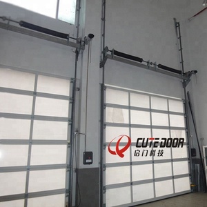 <span class=keywords><strong>Porte</strong></span> <span class=keywords><strong>sectionnelle</strong></span> <span class=keywords><strong>industrielle</strong></span> automatique moderne en verre pour entrée latérale - Product Image 4
