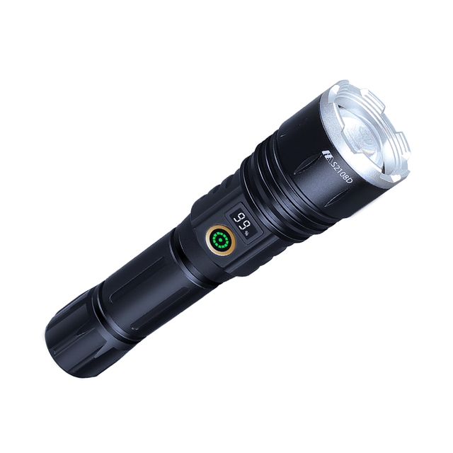 3000 Lumens LED Tactical Flashlight IP65 Rated Aluminum Alloy Rechargeable USB/Car Charger 5 Modes Adjustable Beam