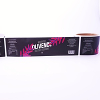 Autocollant personnalisé pour bouteille d'huile d'olive, autocollant de marque d'huile d'olive, étiquette adhésive personnalisée pour bouteille, étiquette adhésive pour bouteille avec impression UV sélective