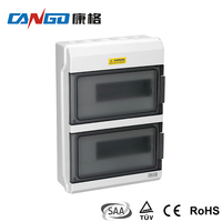 Boîte de distribution électrique extérieure étanche IP66 Kangge 1524 en matériau PC, serrure intelligente, 6 prises, certifiée ISO