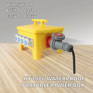 Gabinete de Distribución de Energía Eléctrica Industrial a Prueba de Agua de 12/24/36 Vías, 480V 32A, Portátil, Móvil, para Exteriores - Product Image 2