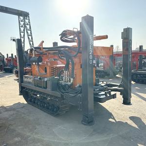 200m 크롤러 유압 로타리 지반 기술 코어 토양 드릴 장비 시추공 물 펌핑 기계 공기 압축기로 작동 - Product Image 6