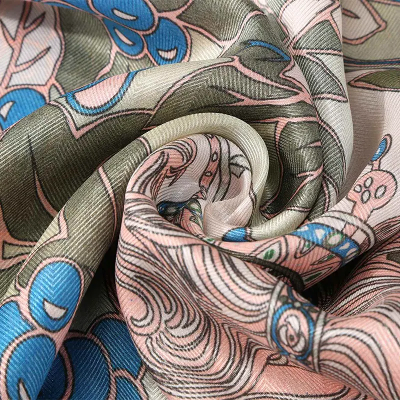 Factory price fashion scarfs colors optional in stock women scarfs pure silk scarf long ready to shop