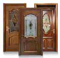 SUNZION Portes en bois massif au design moderne personnalisé, portes intérieures en verre pour cour, isolation phonique manuelle, garantie de 3 ans, Chine