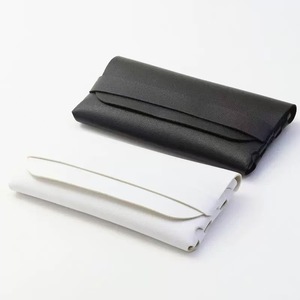 Estuche de Cuero para Gafas 185x85mm, Caja Rectangular Rígida con Bolsa de Tela, Diseño Negro Sólido, Verano 2024 - Product Image 4