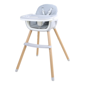 <span class=keywords><strong>Chaise</strong></span> <span class=keywords><strong>haute</strong></span> compacte pour bébé avec pieds imprimés en bois, plateau amovible, <span class=keywords><strong>chaise</strong></span> à manger portable pour tout-petits, pour la maison et la restauration - Product Image 2