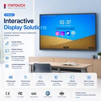 Tableau blanc interactif intelligent 4K de 110 pouces avec écran tactile 40 points, Android 14/15/16, caméra OPS AI pour salle de classe et conférence, OEM