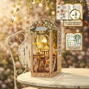 IIE creare decorazioni da libreria per librerie in legno 3D libro Puzzle educativo Kit per la <span class=keywords><strong>casa</strong></span> in miniatura-giocattolo da 14 anni - Product Image 4