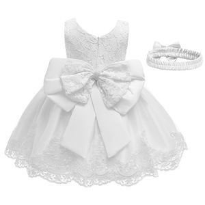 Robe de soirée en dentelle pour bébé fille, sur mesure OEM ODM, vente en gros, robe de demoiselle d'honneur, robe de princesse pour anniversaire de tout-petit - Product Image 6