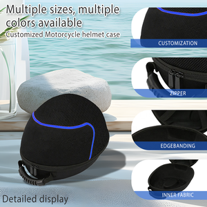 L'usine peut personnaliser la boîte de rangement de casque EVA résistant à la pression boîte de casque de protection étui de moto portable - Product Image 4