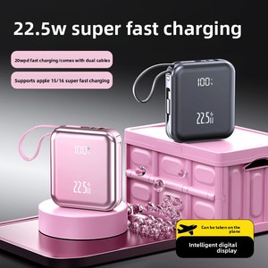 Vente en gros de batteries externes certifiées 3C à charge rapide 22,5 W en PVC, 20 000 <span class=keywords><strong>mAh</strong></span>, haute capacité, mini alimentation portable pour téléphone portable, lithium - Product Image 3
