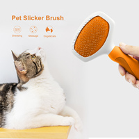 Nouvelle brosse démêlante 2026 pour animaux de compagnie, conception anti-nœuds, mini brosse à picots pour toilettage chien et chat