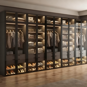 Armario GODI Estándar con Precio Justo, Mueble <span class=keywords><strong>de</strong></span> Madera Maciza <span class=keywords><strong>de</strong></span> 3 Puertas para Ropa <span class=keywords><strong>de</strong></span> Mujer, Mueble <span class=keywords><strong>de</strong></span> Salón con Espejo - Product Image 2