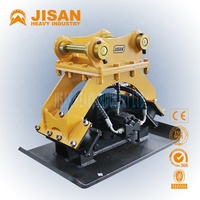 Compacteur à plaques vibrantes hydrauliques JISAN JSC08 pour excavatrice avec couple de charge élevé