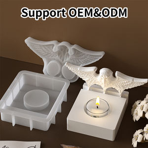 Molde de silicona con forma de águila, moldes de fundición de silicona con Base, molde de fundición de silicona, portavelas <span class=keywords><strong>para</strong></span> cera de soja, <span class=keywords><strong>cemento</strong></span> decorativo - Product Image 2