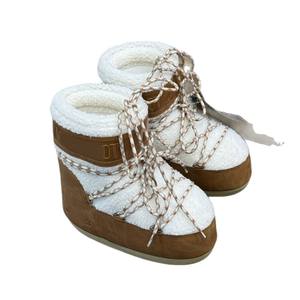 รองเท้าสกี รองเท้าหิมะ รองเท้ามูนบูท รองเท้าผู้หญิงกันน้ำ อุ่น รองเท้าสำหรับเล่นสกีและหิมะ บุขนนุ่ม รองเท้าสั้นเสริมส้น ดีไซน์น่ารักแปลกตา - Product Image 5