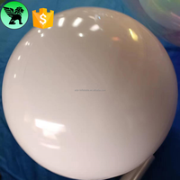 1m Sphère de ballon blanc pur Boule à miroir gonflable personnalisée Globe de décoration gonflable de scène de mariage pour événement A10777