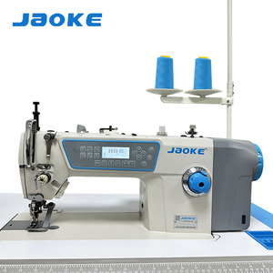 Machine à coudre industrielle point noué haute vitesse automatique avec moteur, construction robuste, entraînement différentiel, fonction de rassemblement de dentelle et synchronisation - Product Image 2