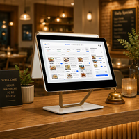 Terminal Punto de Venta Todo en Uno Portátil de Escritorio de 15.6 Pulgadas con Software SDK, Caja Registradora, Pantalla Táctil, Sistema de Punto de Venta para Tiendas Minoristas