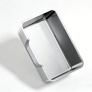 Bac à litière pour chat en métal, sans odeur, anti-adhésif, en acier inoxydable, facile à nettoyer, bac à litière pour animaux domestiques, pour chatons ou lapins d'intérieur - Product Image 2