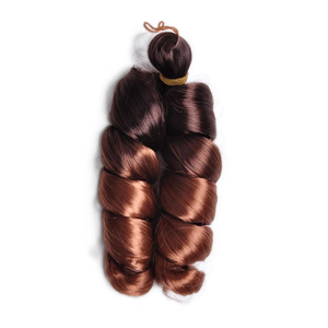 Wholesale Short French Curl Braids Hair Extensions Synthetic Loose Spiral Curl Soft Curly Braiding Hair <strong>Attachment</strong> for Braids - Product Image 5