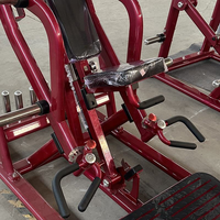 Appareil de musculation ergonomique à charge par plaques pour le haut et le bas du dos, réglable, pour salle de sport commerciale