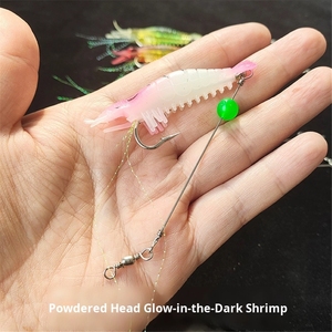 Appât souple pour crevettes de 9 cm et 6 g, fil d'acier, hameçon de 9 cm et 6 g pour la <span class=keywords><strong>carpe</strong></span>, matériau ABS, technique de pêche au fond pour l'eau douce et la mer - Product Image 4