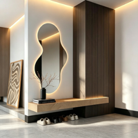 Meuble à chaussures sur mesure en bois massif, luxe européen, haute qualité, pour salon, entrée d'appartement