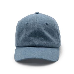 Casquettes de baseball personnalisées en coton délavé vintage de haute qualité à 6 panneaux, couleur unie, style denim Dad Hat - Product Image 1