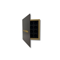 Boîtes à médailles en cuir de luxe avec logo personnalisé Présentoir de pièces de monnaie de mode Forme de livre rigide Papier de 2mm gaufrage UV Emballage cadeau sur mesure