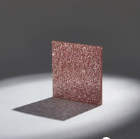 Panneau brillant de 5 mm d'épaisseur Décoration intérieure Bijoux Artisanat Œuvres d'art PMMA Feuille acrylique scintillante de couleur personnalisée