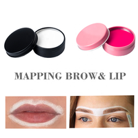 Pasta Blanca para Mapeo de Cejas de 20g, Herramienta de Contorno de Precisión para Suministros de Microblading PMU