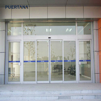 Porte de secours automatique en aluminium coulissante anti-panique