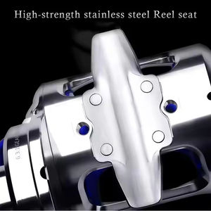 Рыболовная катушка 2025 года, цельнометаллическая, 9+1BB, с ЧПУ, <span class=keywords><strong>2</strong></span> скорости, максимальная нагрузка 88 фунтов, для речной и морской рыбалки, троллинга и джиггинга - Product Image 5