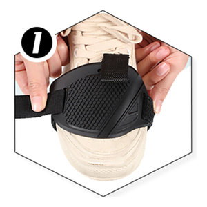 Semelle de protection antidérapante réglable pour chaussures de moto avec protection supérieure en nid d'abeille - Product Image 1