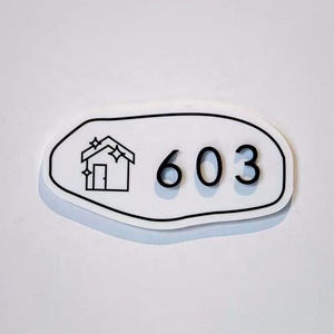 Kexian Plaques de porte en acrylique personnalisées <span class=keywords><strong>Plaque</strong></span> de porte numéros de <span class=keywords><strong>maison</strong></span> <span class=keywords><strong>Plaque</strong></span> d'<span class=keywords><strong>adresse</strong></span> de domicile Numéro de chambre quantité minimale de commande <span class=keywords><strong>pour</strong></span> hôtel - Product Image 4