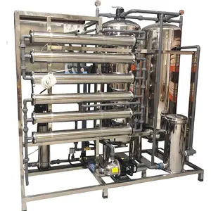 1500LPH Osmosis inversa de filtración de agua tratamiento de máquinas filtro RO planta con generador de ozono