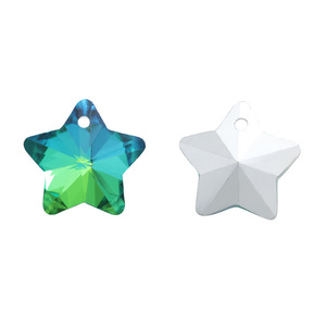 Pendentif étoile à facettes en acrylique irisé, scintillant, à cinq branches, pour la fabrication de bijoux <span class=keywords><strong>DIY</strong></span>, breloques pour boucles d'oreilles et bracelets, perles, accessoires de création. - Product Image 5