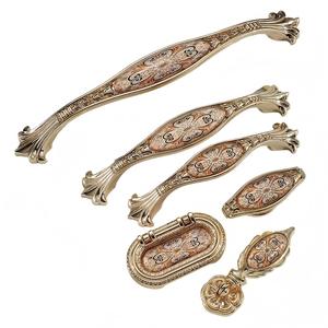 Poignées d'armoire en céramique bronze antique Boutons de tiroir vintage et quincaillerie de porte de garde-robe pour meubles européens à usage de cuisine - Product Image 1