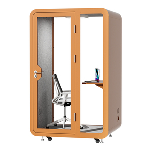 תא אטום לרעש בהתאמה אישית, יוקרתי, לשימוש בקניון חיצוני - תא טלפון לאולפן הקלטות ביתי עם מסגרת פח, למחסן - Product Image 4