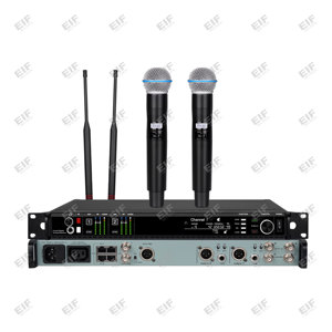 ระบบไมโครโฟนไร้สายแบบสองช่องสัญญาณ AD4D-3 รุ่น B58/KSM8/KSM9/KSM11 อุปกรณ์สำหรับการแสดงบนเวทีระดับมืออาชีพ - Product Image 1