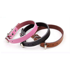 Pet Supplies Hochwertiges Rindsleder Katzen hunde halsband Leine Teddy Pudel Hunde halsband - Product Image 2