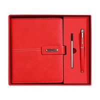 Ensemble de papeterie élégant et populaire A5, 100 feuilles, en PU, avec stylo signature et coffret de présentation de luxe
