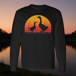 T-shirt a maniche lunghe Goose Retro Vintage Sunset - Product Image 3
