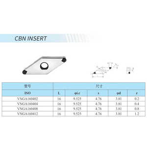 Jeekvisen VNGA1604 Pcd Turning Tool with Carbide Insert <b>Tungsten</b> Carbide & CNB Insert for Cutting & Forming Tools Manufactured Top Brand - Product Image 1