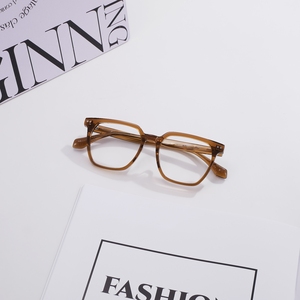 Monturas de Gafas de Acetato Hechas a Mano de Lujo, Gafas de Diseño con Gradiente Gris Cuadrado, Listas para Recetar - Product Image 3