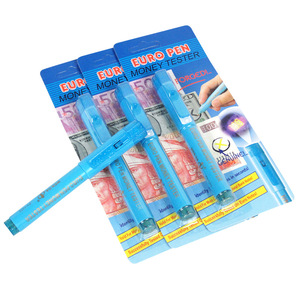 Nouveautés lumière UV <span class=keywords><strong>EURO</strong></span> stylo testeur d'argent Cash Checker Marker 2 en 1 Stylo de détection de dollar - Product Image 5