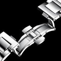 POEDAGAR 613 Montre Homme Carrée en Acier Inoxydable à Quartz, Affichage de la Date Automatique, Aiguilles Lumineuses, Étanche, Affichage de la Date, Vente Chaude