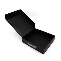 Cajas de Envío de Cartón Corrugado Personalizadas, Cajas de Correo para Ropa con Laminación Mate Negra