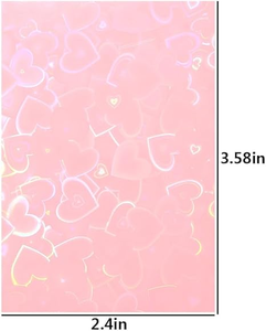 Pochettes pour cartes holographiques laser transparentes en PP de haute qualité 61*91mm, 50 pièces, multicolores, pour cartes à collectionner Kpop - Product Image 5